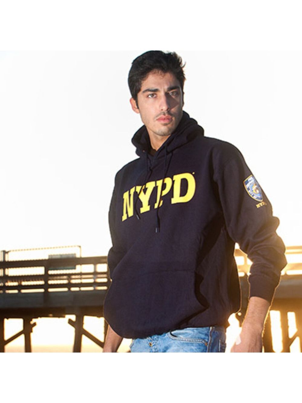 NYPD Embossed Hooded Sweatshirt unisex hoodie NWT